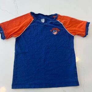 Kids Blue and Orange Shirt FC Cincinnati Shirt